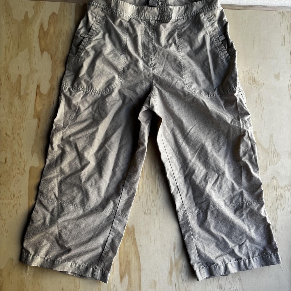 New York & Company NY Khakis Pants Womens 14 Beige Nylon‎ Straight Leg Travel